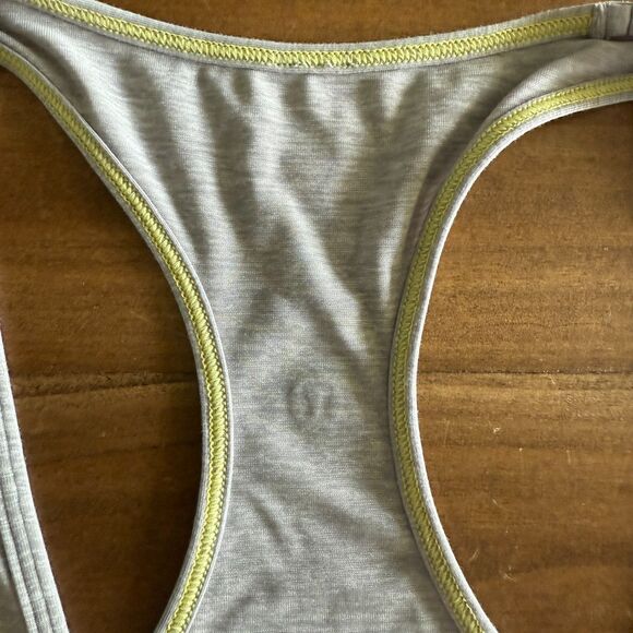 Lululemon Gray Racerback Athletic Tank Women's 12 - Picture 5 of 8